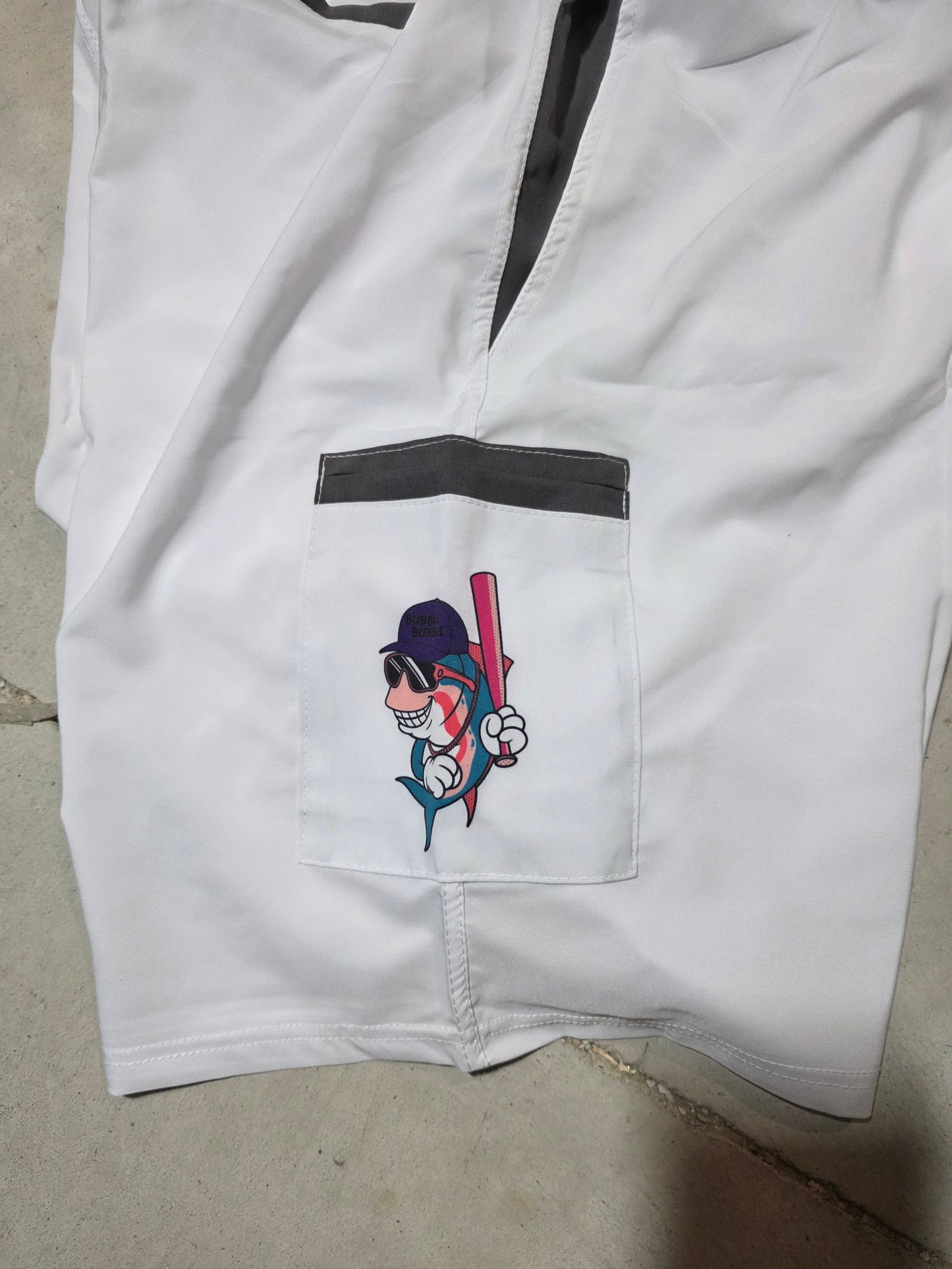 Tuna Shorts White Charcoal
