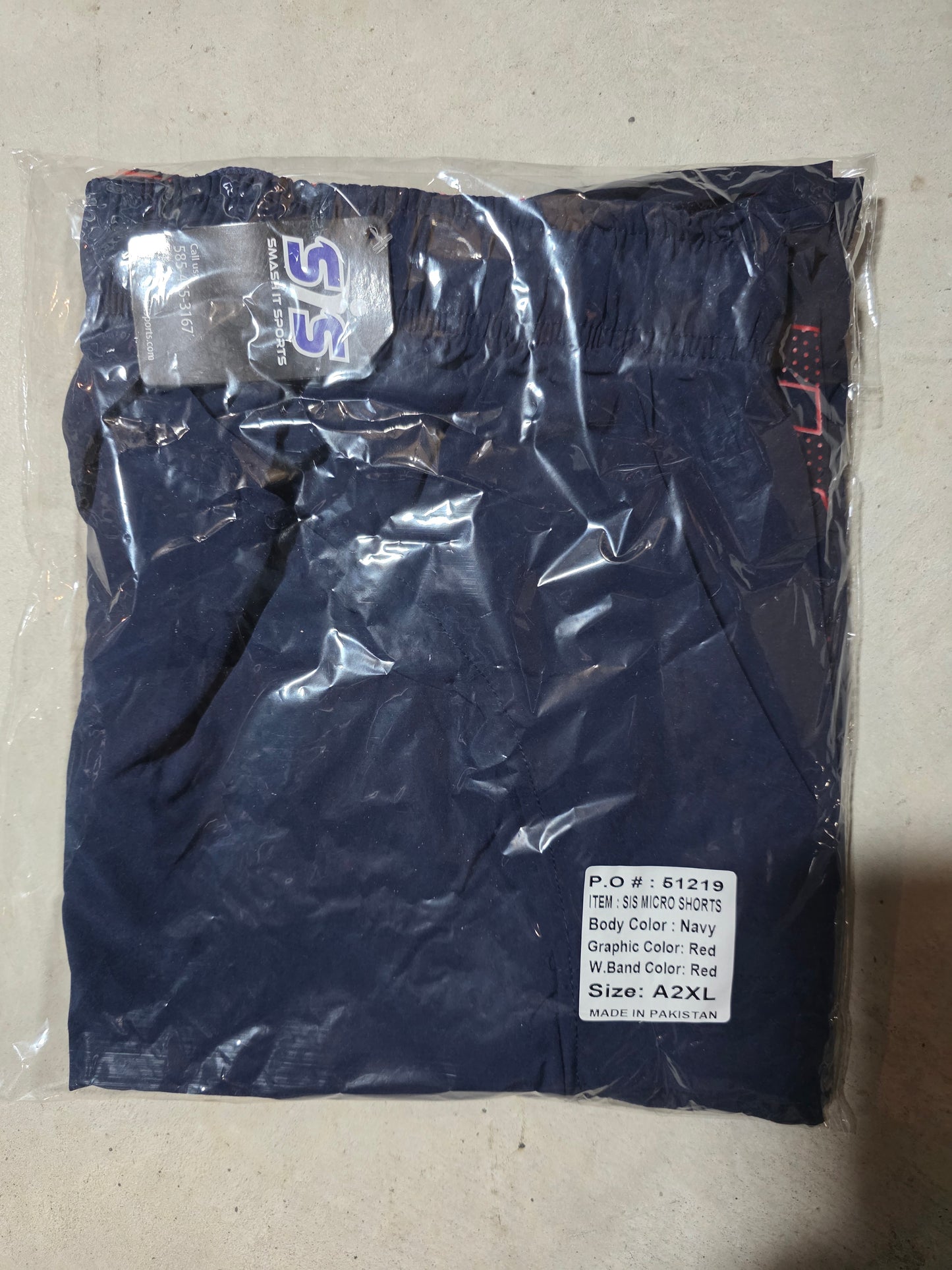 Shorts SIS Red /Navy NEW